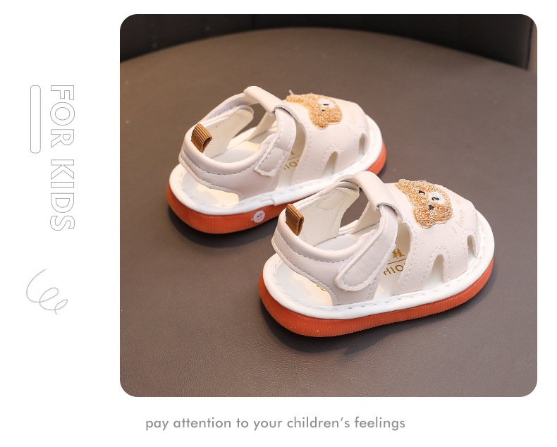 Summer Toddler Sandals 0-2 Years Children Whistle Shoe infant Sandals Baby boy Girl Cartoon Soft Sole toe Anti-collision Sandals