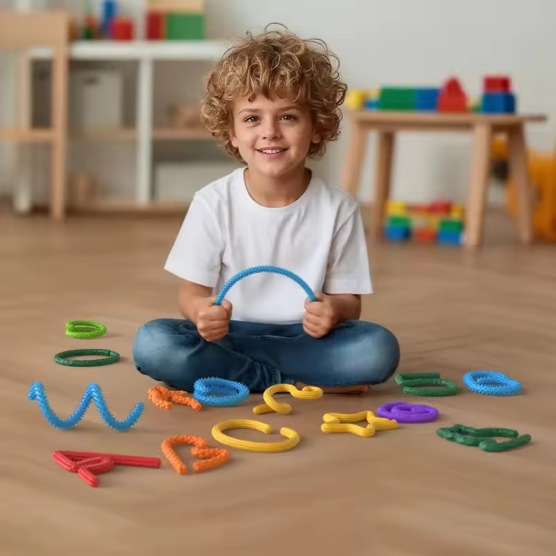 8pcs EDC Fidget Sensory Sticks Toys, Worry Balls Autism Calming Kid Adults Anxiety Relief Stress Sensory Toy, Christmas Gifts