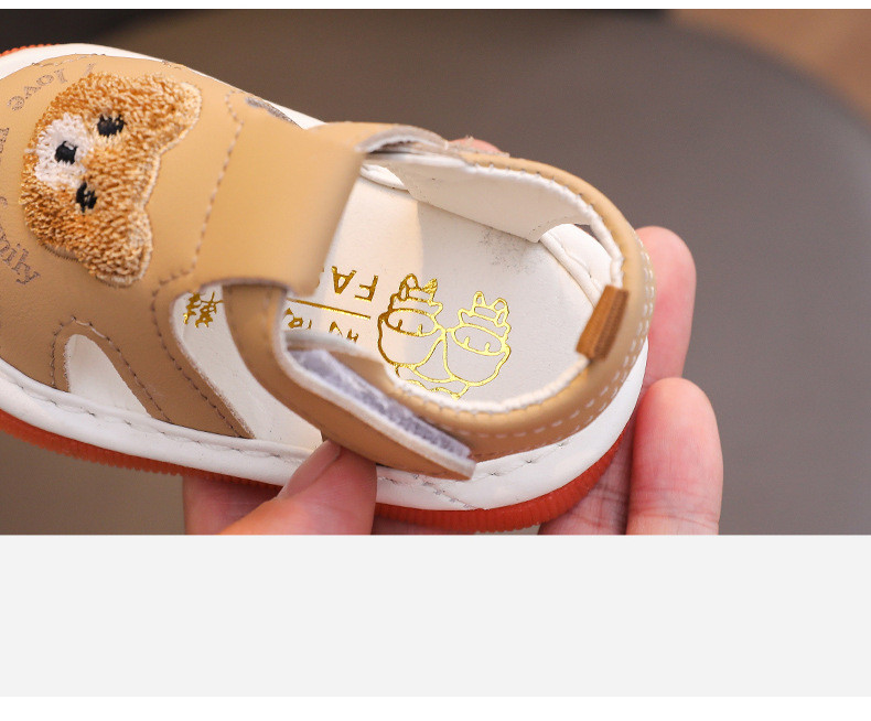 Summer Toddler Sandals 0-2 Years Children Whistle Shoe infant Sandals Baby boy Girl Cartoon Soft Sole toe Anti-collision Sandals