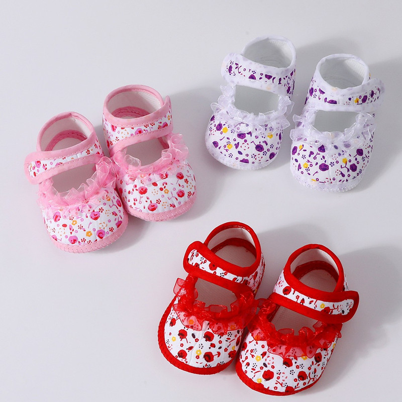 Autumn and Summer Single Shoes, Newborn Baby Shoes, anti Slip Soft Sole, 0-1 Year old Baby Walking Shoes, Daughter's Shoes