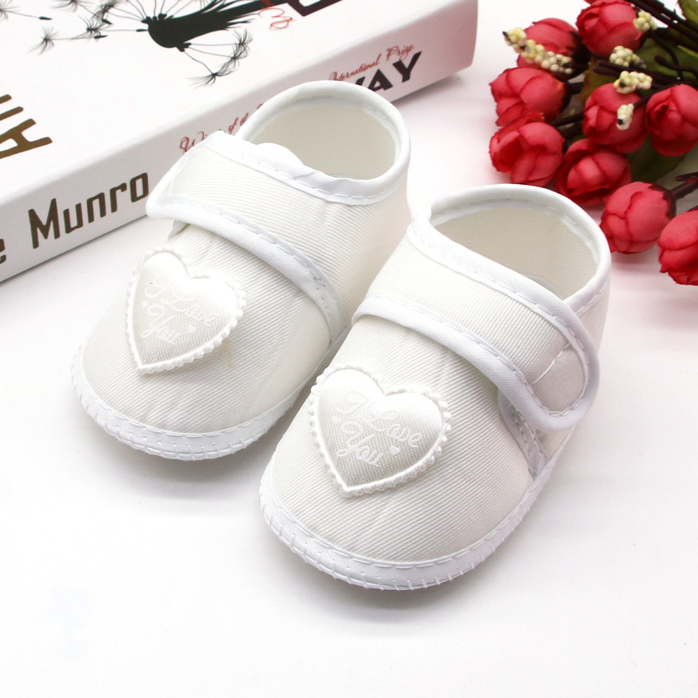 0-12Months Infant Girls Heart Walking Shoes Cute Comfortable shoes for baby girls Non Slip Infant Flats Shoes
