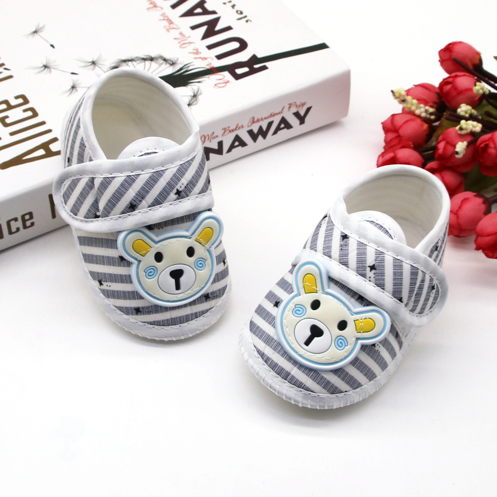 Cute Bear Baby Shoes Cartoon Newborn boy Baby Shoes Soft Soled Baby First Walking Shoes Classic Toddler Shoes