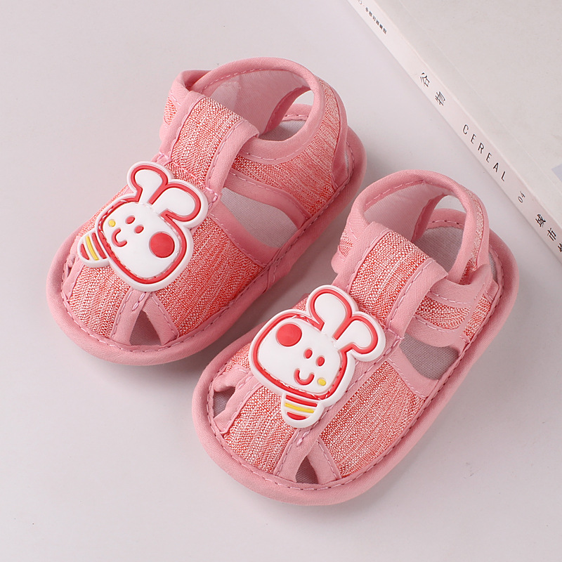 Cartoon Cute Print Baby Sandals Summer Soft Sole Breathable Anti-Slip First Walker Shoes Infant Kids Comfortable Footwear