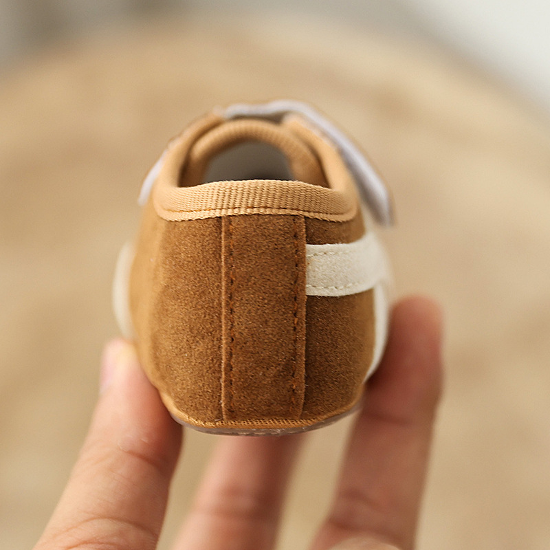 Lnfant and Toddler 0-1 Year old Male and Female Baby Sports Shoes Color Blocked Casual Soft Rubber Sole Walking Shoes