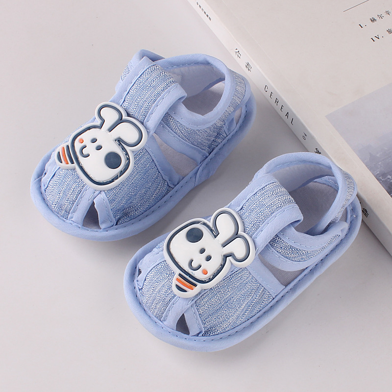 Cartoon Cute Print Baby Sandals Summer Soft Sole Breathable Anti-Slip First Walker Shoes Infant Kids Comfortable Footwear