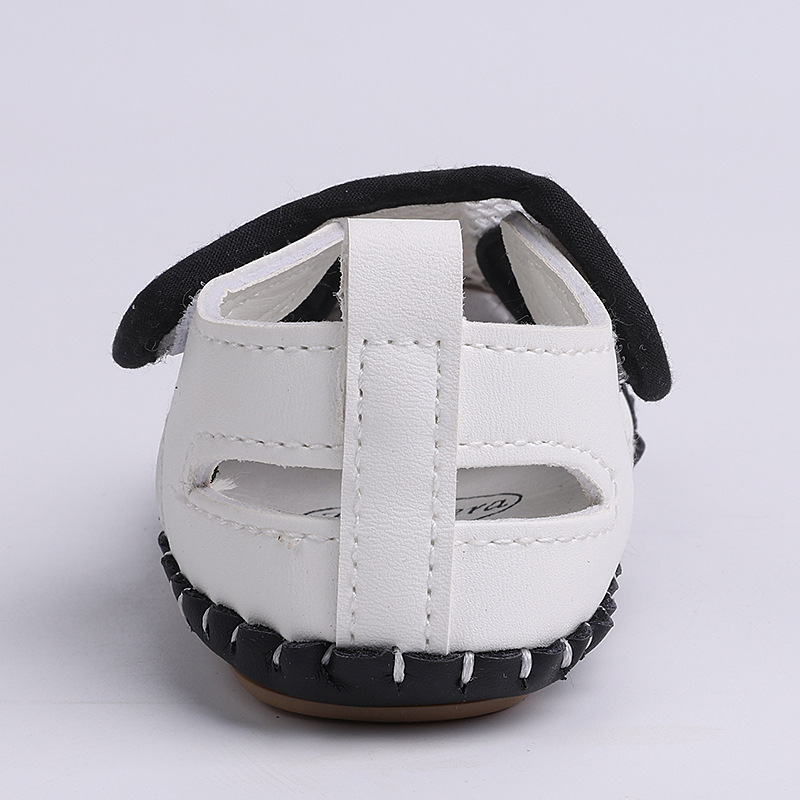 Infant Hollow Mesh Breathable Sandals, Soft Non-slip Sole Baby Shoes with Adjustable Velcro for Toddlers