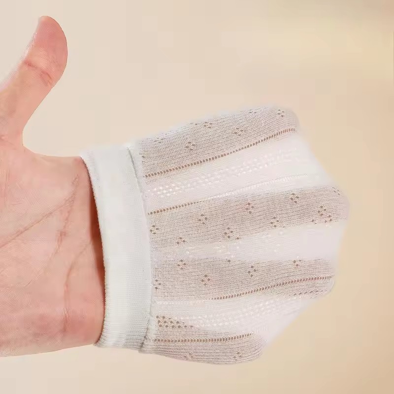 Newborn Anti Scratch Gloves 0-12 Months Baby Spring Summer Protective Gloves Pure Cotton Baby Anti Scratch Face Thin Design New