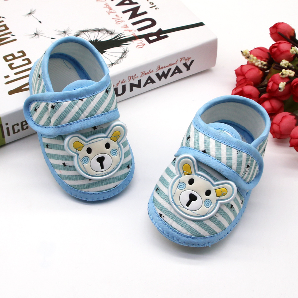 Cute Bear Baby Shoes Cartoon Newborn boy Baby Shoes Soft Soled Baby First Walking Shoes Classic Toddler Shoes