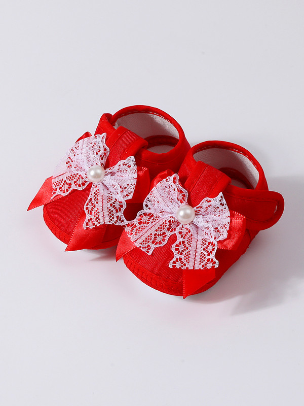 Autumn Baby Girl Princess Shoes Soft soled Non slip Cloth Shoes 0-1 Year Old Newborn Baby Shoes