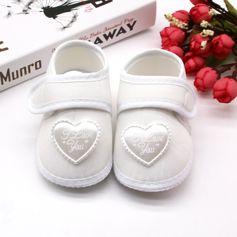 0-12Months Infant Girls Heart Walking Shoes Cute Comfortable shoes for baby girls Non Slip Infant Flats Shoes