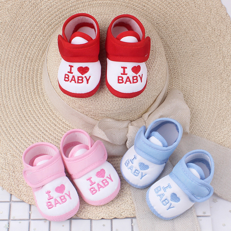Cotton Bottom Baby Sneakers Anti-Slip Kids Soft Soled Shoes Spring Autumn Newborn First Walkers 0-1 Children Crib Shoe Footwear