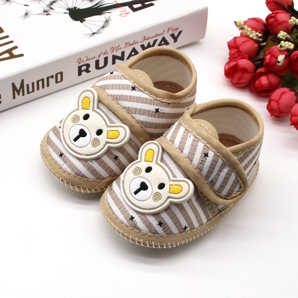 Cute Bear Baby Shoes Cartoon Newborn boy Baby Shoes Soft Soled Baby First Walking Shoes Classic Toddler Shoes