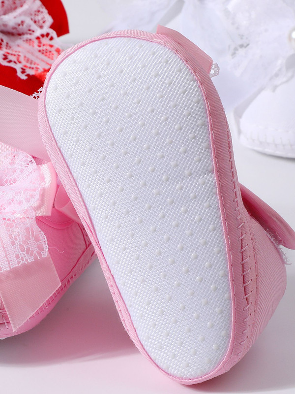 Autumn Baby Girl Princess Shoes Soft soled Non slip Cloth Shoes 0-1 Year Old Newborn Baby Shoes