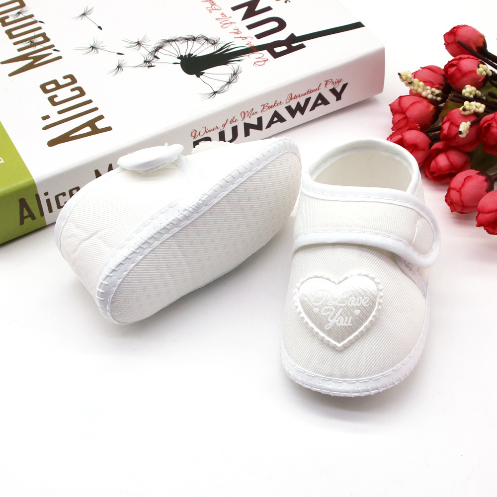 0-12Months Infant Girls Heart Walking Shoes Cute Comfortable shoes for baby girls Non Slip Infant Flats Shoes