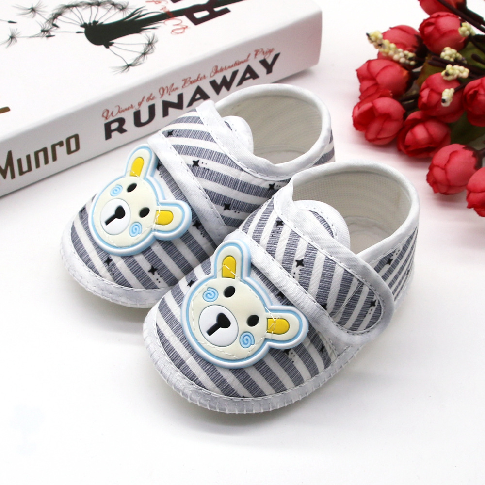 Cute Bear Baby Shoes Cartoon Newborn boy Baby Shoes Soft Soled Baby First Walking Shoes Classic Toddler Shoes