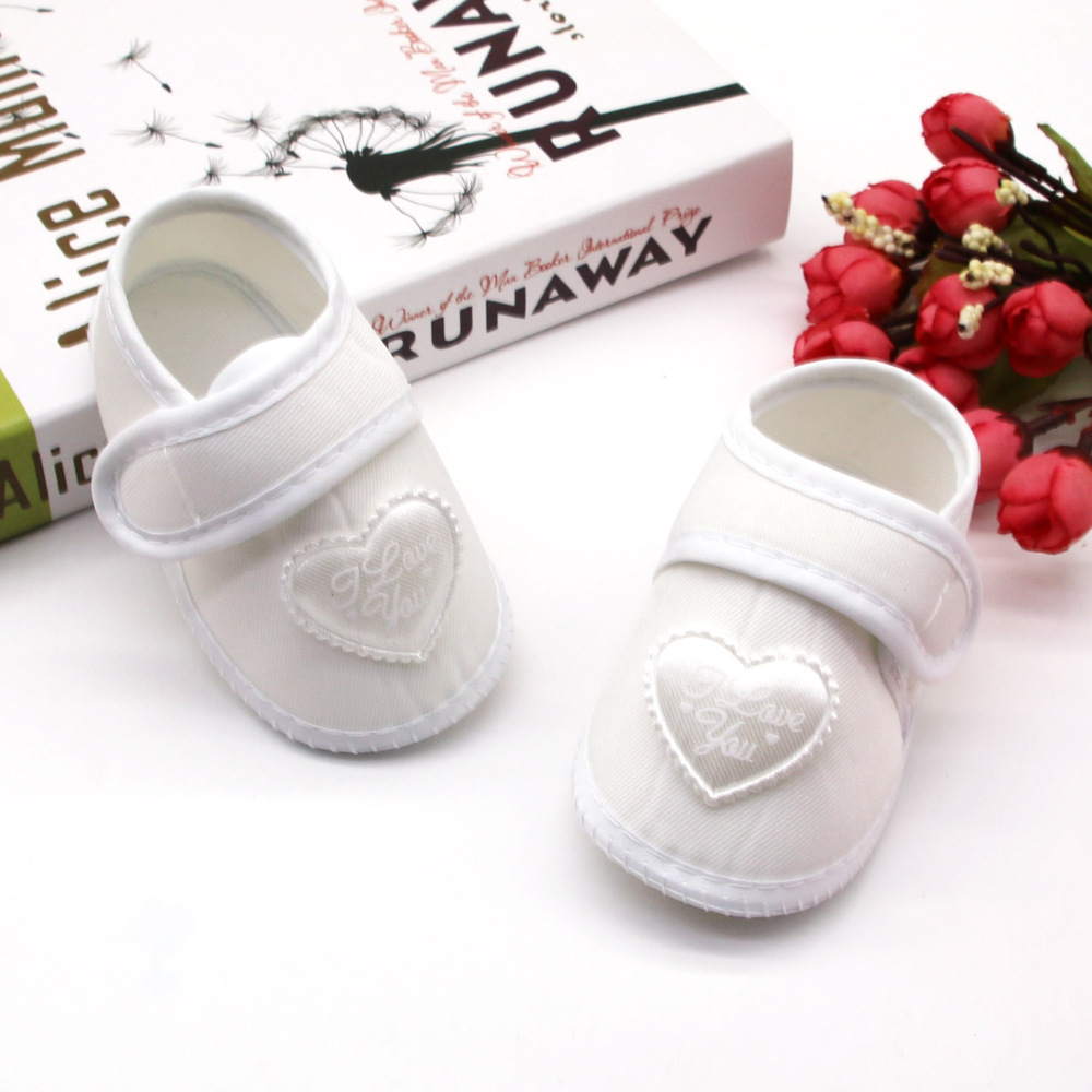 0-12Months Infant Girls Heart Walking Shoes Cute Comfortable shoes for baby girls Non Slip Infant Flats Shoes