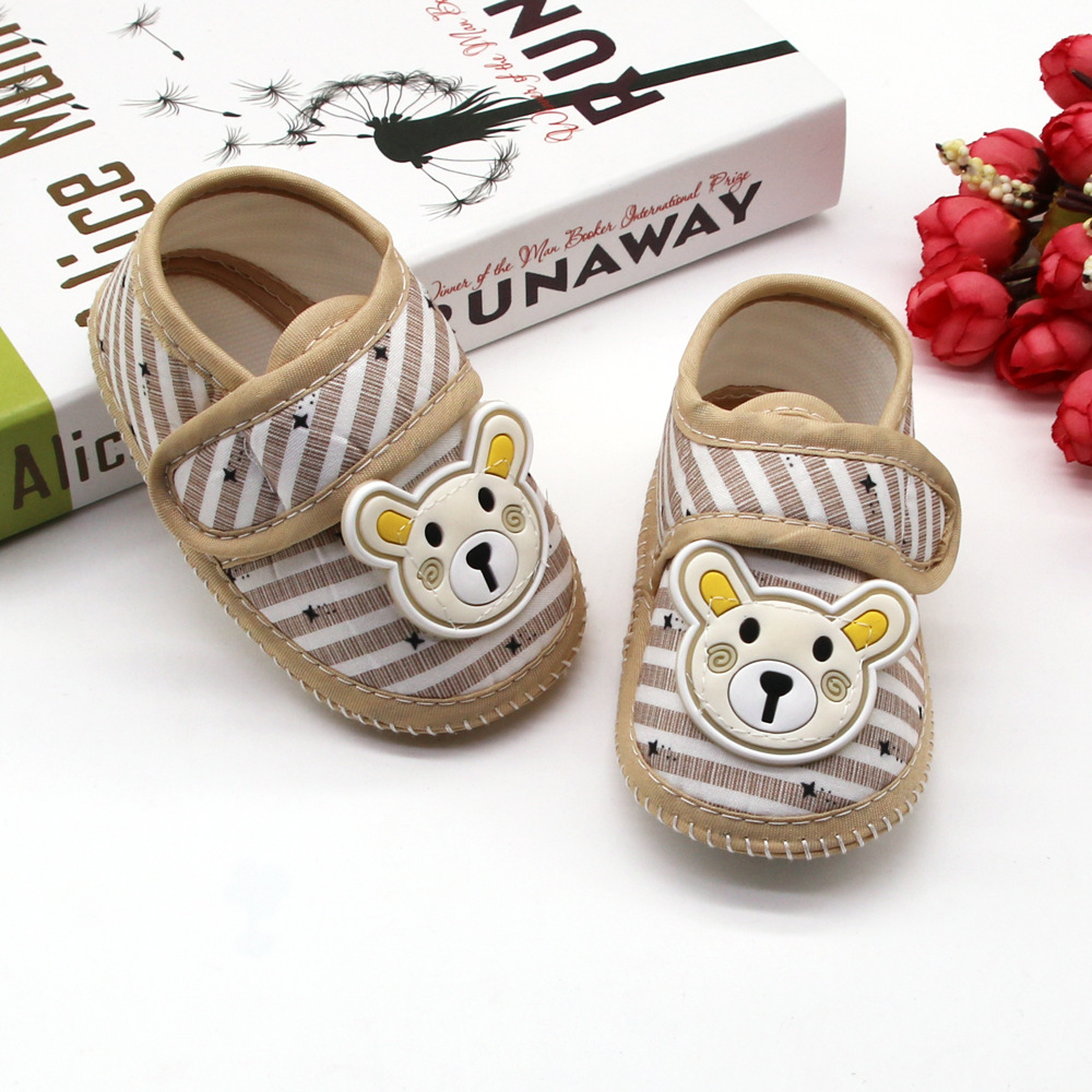 Cute Bear Baby Shoes Cartoon Newborn boy Baby Shoes Soft Soled Baby First Walking Shoes Classic Toddler Shoes