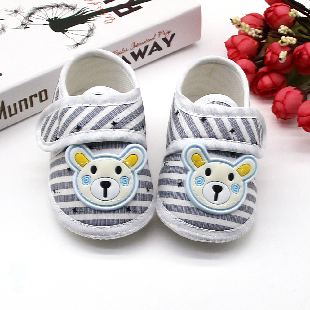 Cute Bear Baby Shoes Cartoon Newborn boy Baby Shoes Soft Soled Baby First Walking Shoes Classic Toddler Shoes