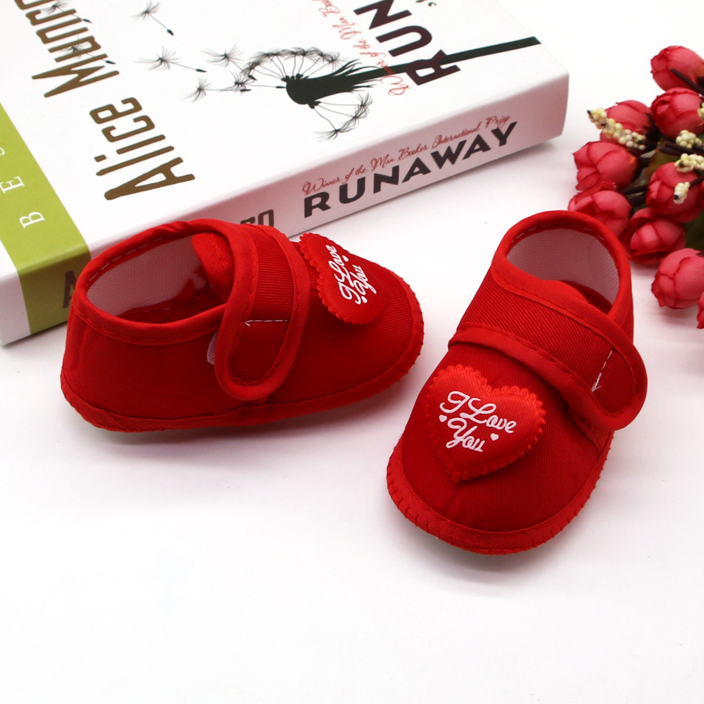 0-12Months Infant Girls Heart Walking Shoes Cute Comfortable shoes for baby girls Non Slip Infant Flats Shoes