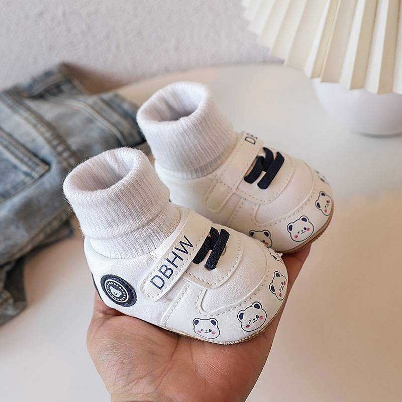 Baby Shoes Autumn and Winter and Socks Cotton for Warmth Non Slip Walking Shoes for Newborn Babies Baby 0-1 Years Old Shoes