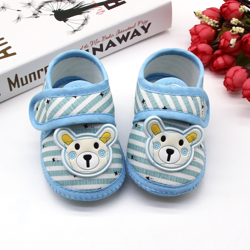 Cute Bear Baby Shoes Cartoon Newborn boy Baby Shoes Soft Soled Baby First Walking Shoes Classic Toddler Shoes