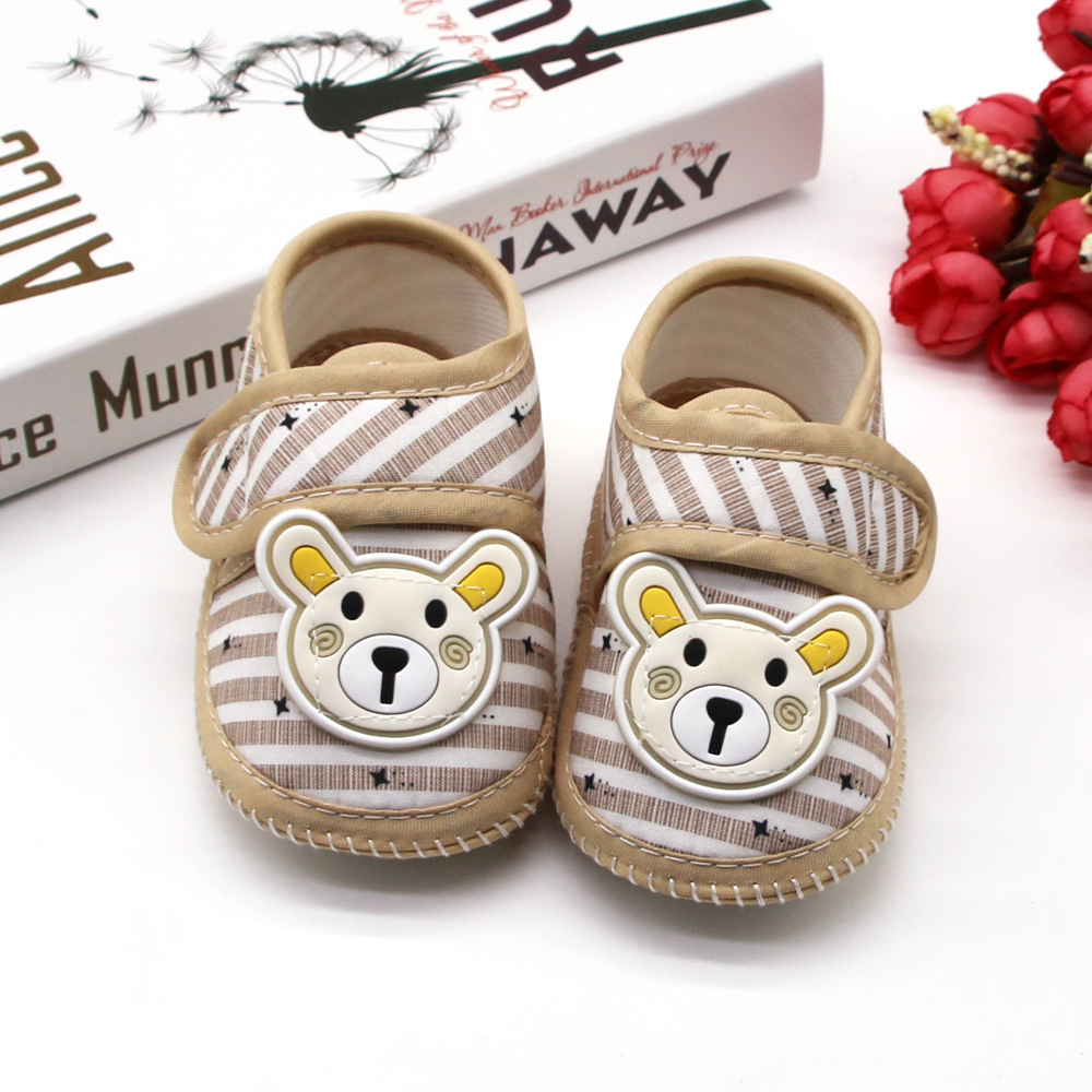 Cute Bear Baby Shoes Cartoon Newborn boy Baby Shoes Soft Soled Baby First Walking Shoes Classic Toddler Shoes