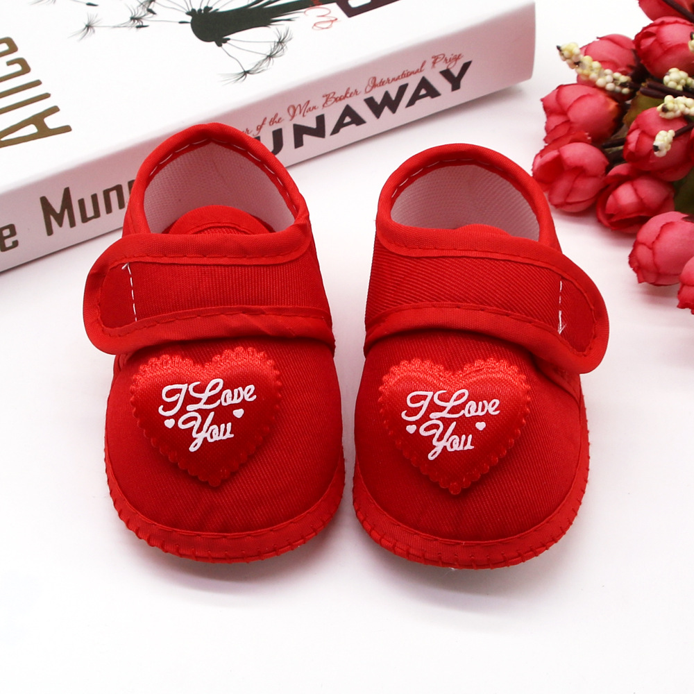 0-12Months Infant Girls Heart Walking Shoes Cute Comfortable shoes for baby girls Non Slip Infant Flats Shoes