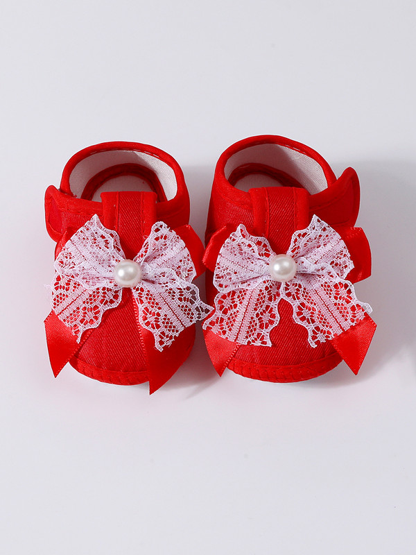 Autumn Baby Girl Princess Shoes Soft soled Non slip Cloth Shoes 0-1 Year Old Newborn Baby Shoes