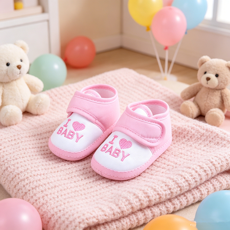 Cotton Bottom Baby Sneakers Anti-Slip Kids Soft Soled Shoes Spring Autumn Newborn First Walkers 0-1 Children Crib Shoe Footwear
