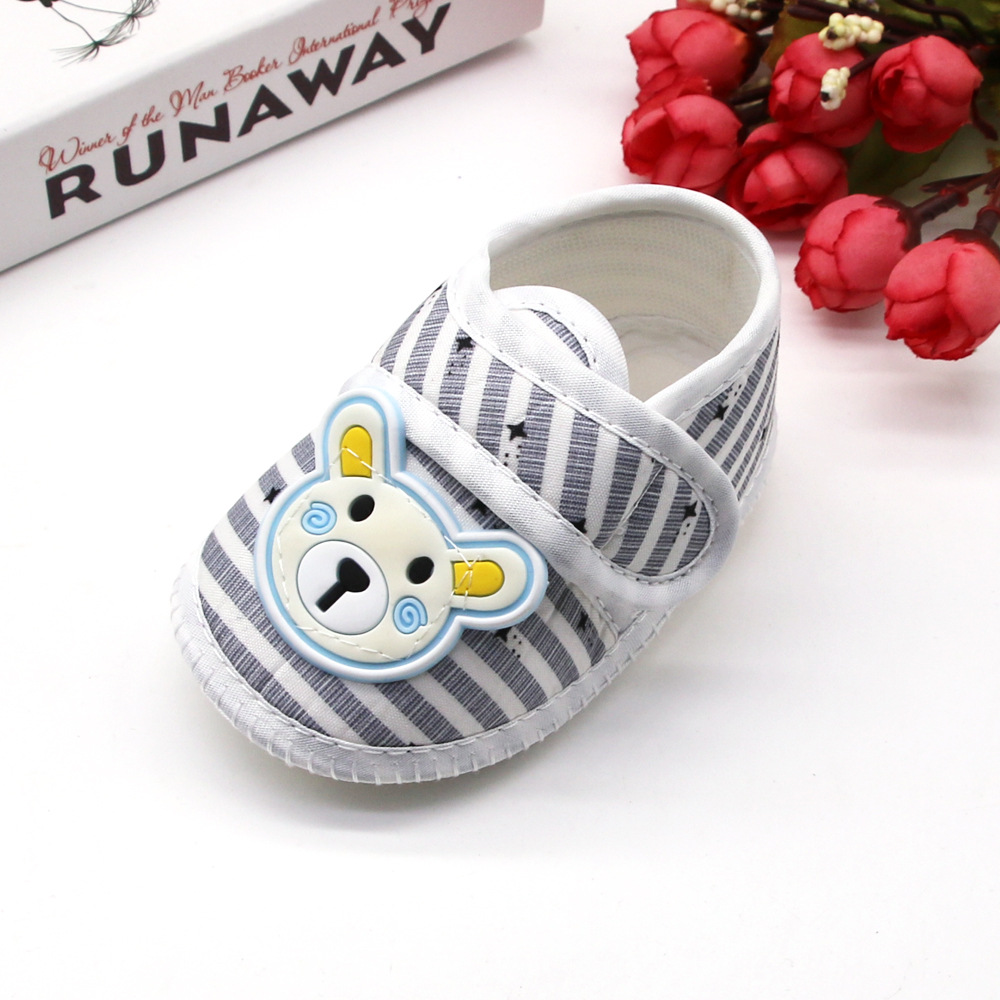 Cute Bear Baby Shoes Cartoon Newborn boy Baby Shoes Soft Soled Baby First Walking Shoes Classic Toddler Shoes
