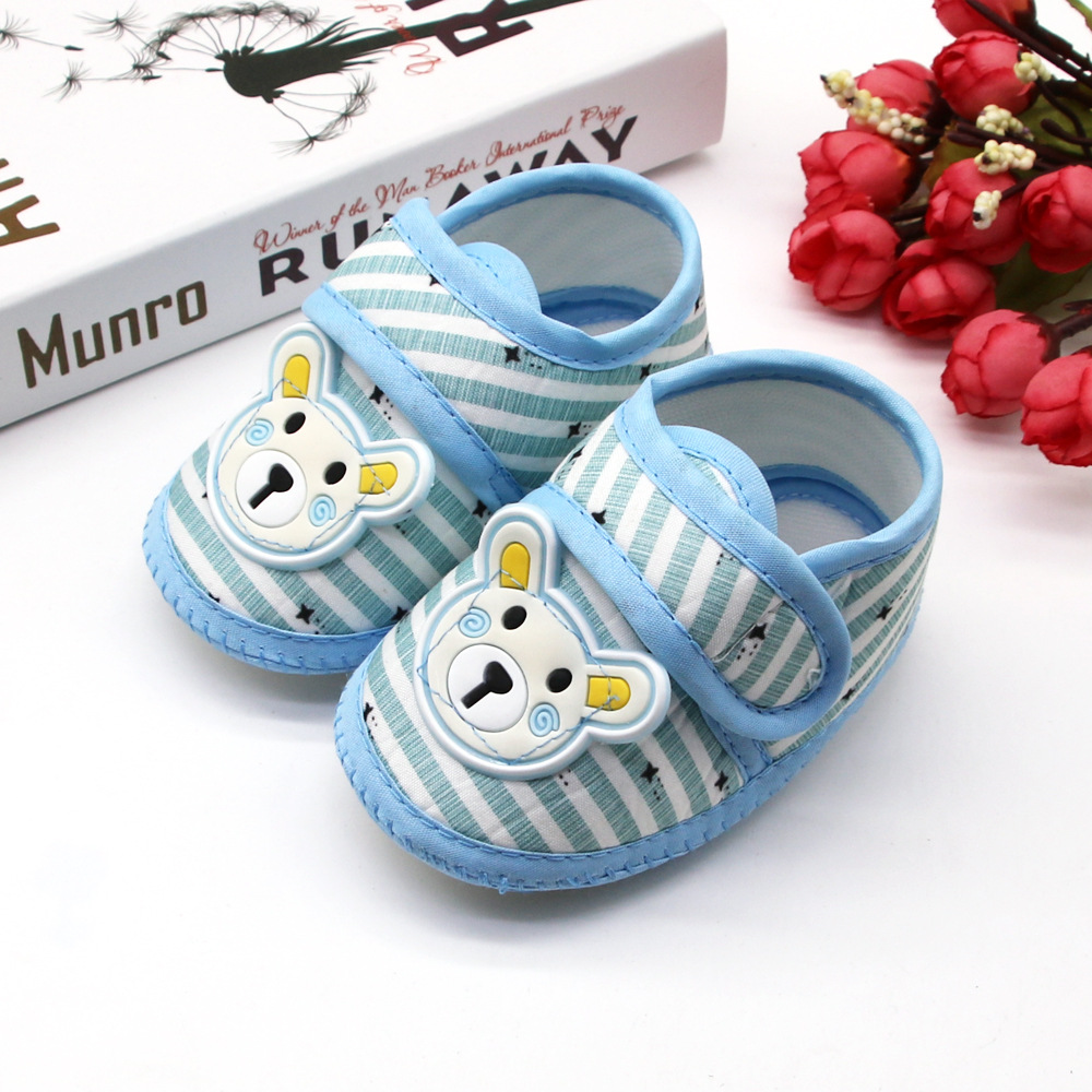 Cute Bear Baby Shoes Cartoon Newborn boy Baby Shoes Soft Soled Baby First Walking Shoes Classic Toddler Shoes