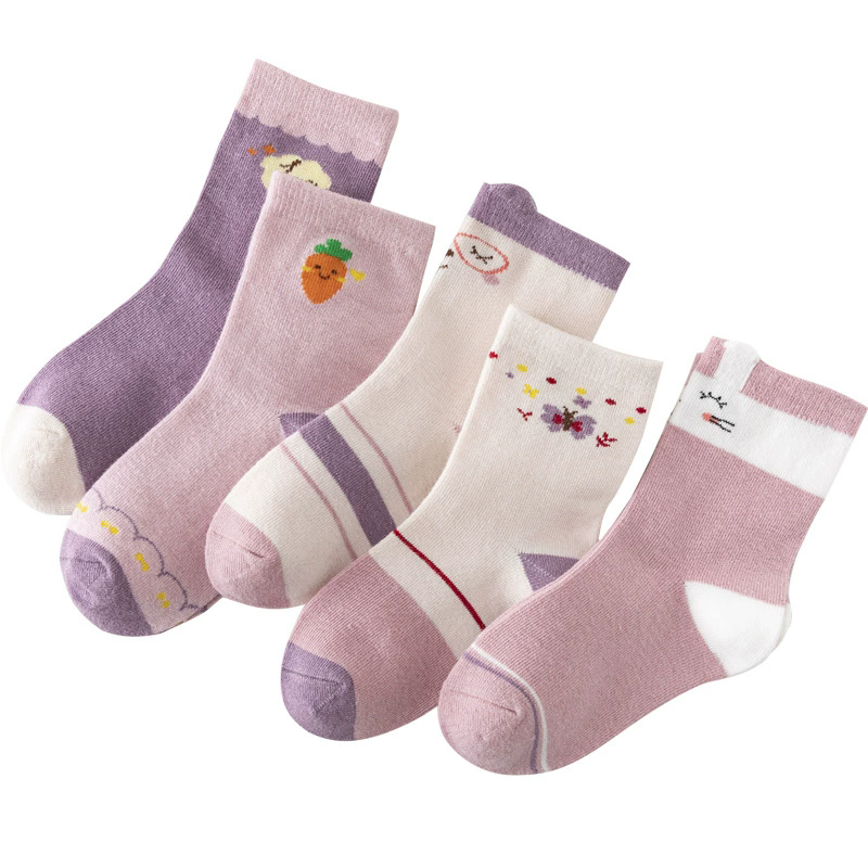 5Pairs/lot 2-9Y Baby Socks Summer Cotton Color Patchwork Kids Socks Colorful Girls Mesh Cute Newborn Boys Toddler Socks Baby