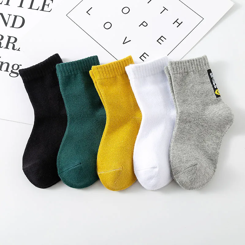 5Pairs/lot 2-9Y Baby Socks Summer Cotton Color Patchwork Kids Socks Colorful Girls Mesh Cute Newborn Boys Toddler Socks Baby