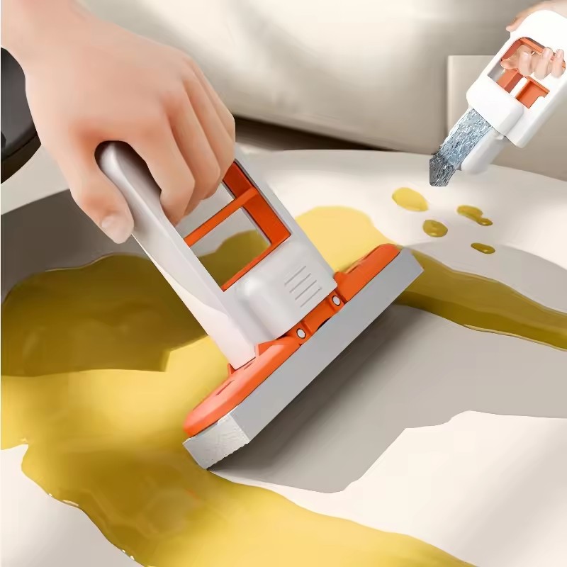 Multi-Functional Mini Mop | Retractable Wet/Dry Mop for Kitchen, Bathroom, Car | Durable Plastic | Compact & Home Cleaning Tool​