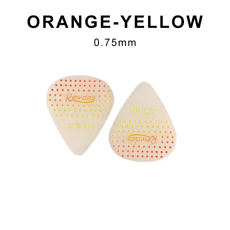 3Pcs Luminous Non-slip Guitar Picks 0.75mm Thick Dotted Plectrums for Acoustic Electric Guitar Instrument Parts