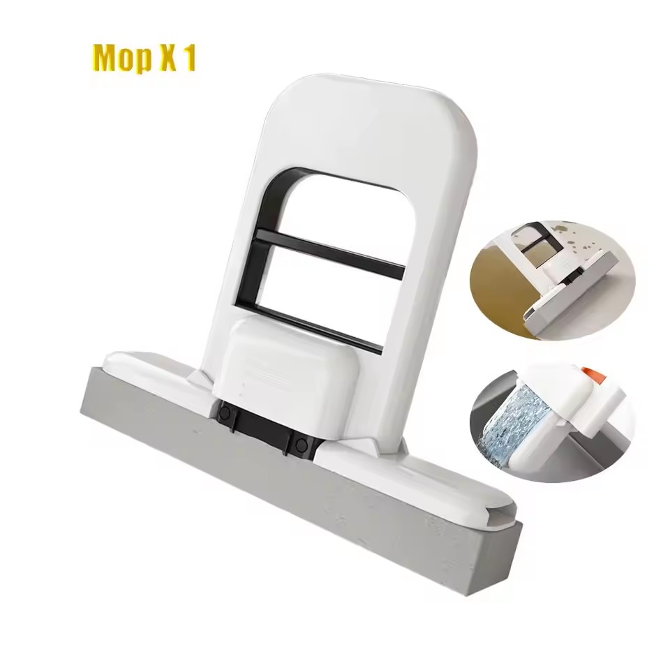 Multi-Functional Mini Mop | Retractable Wet/Dry Mop for Kitchen, Bathroom, Car | Durable Plastic | Compact & Home Cleaning Tool​