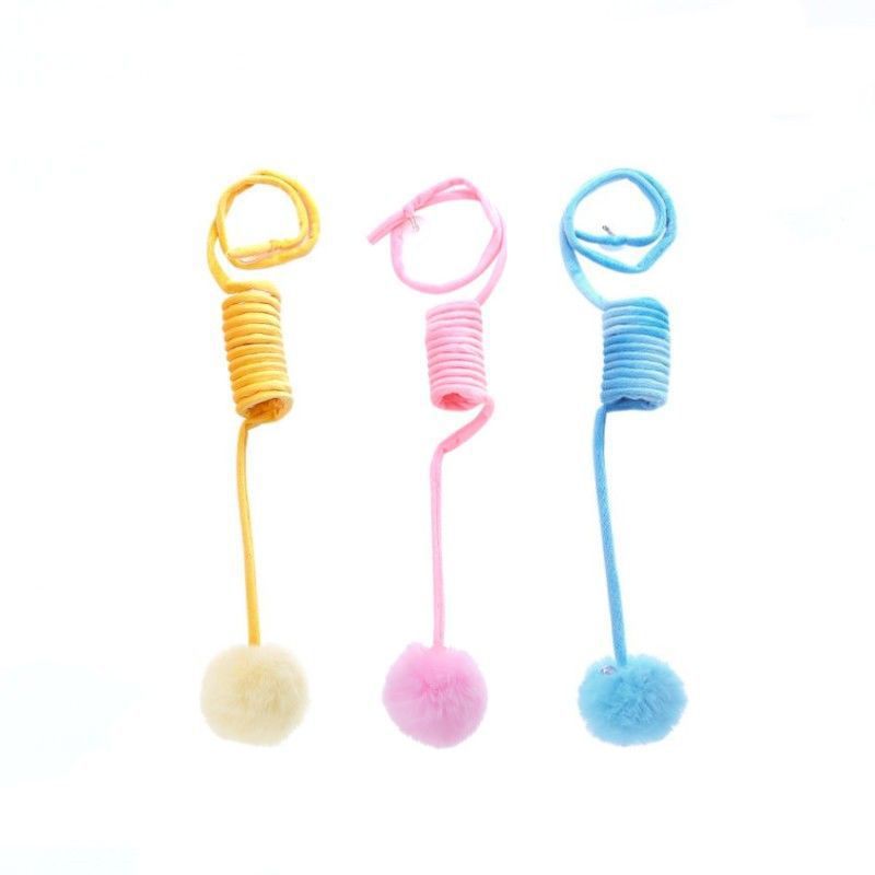 Cat Spring Toys, Self-Play Hanging Stretchable Cat Spring，Cat Toys for Indoor Cats Kitten Chasing and Playing