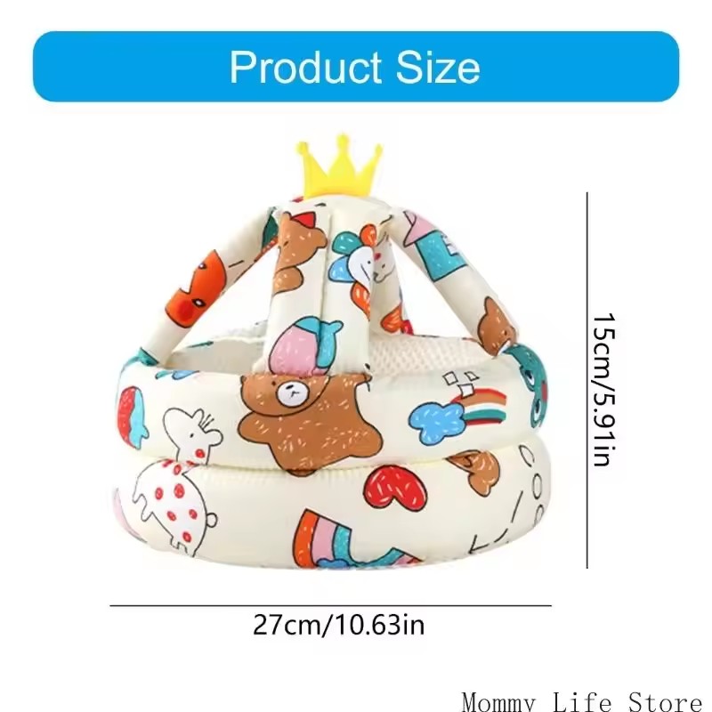 Infant Safety Helmet Comfortable Lightweight Adjustable Baby Helmet Upgrades for Toddlers 6 to 24 Months Head