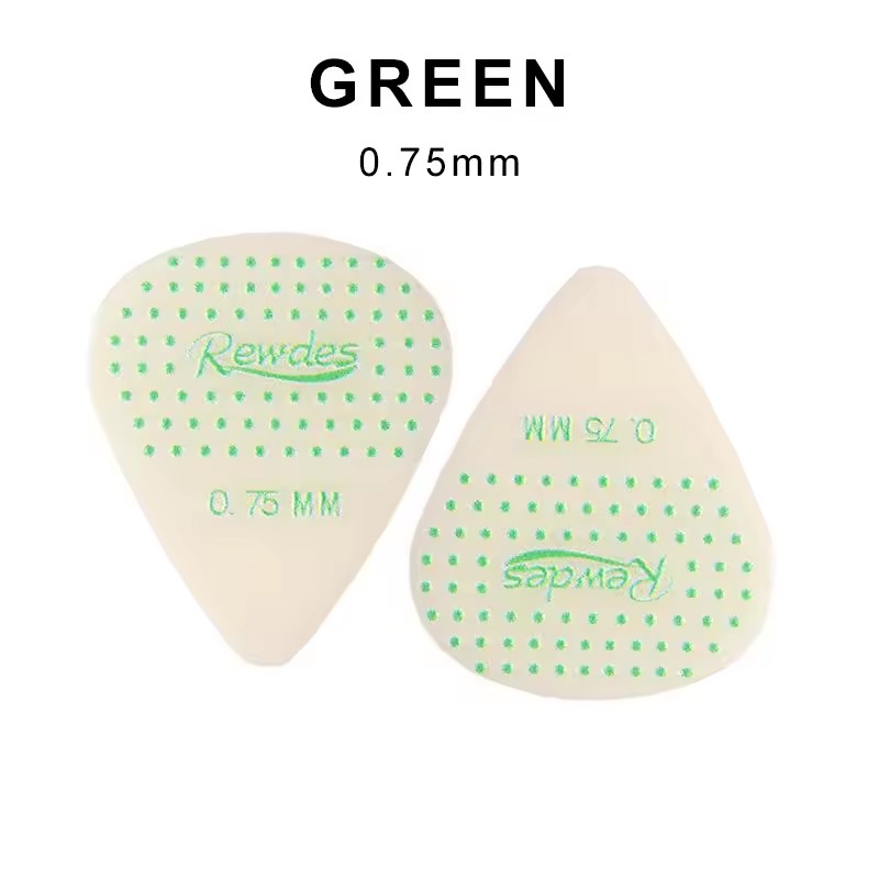3Pcs Luminous Non-slip Guitar Picks 0.75mm Thick Dotted Plectrums for Acoustic Electric Guitar Instrument Parts