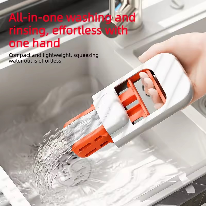 Multi-Functional Mini Mop | Retractable Wet/Dry Mop for Kitchen, Bathroom, Car | Durable Plastic | Compact & Home Cleaning Tool​