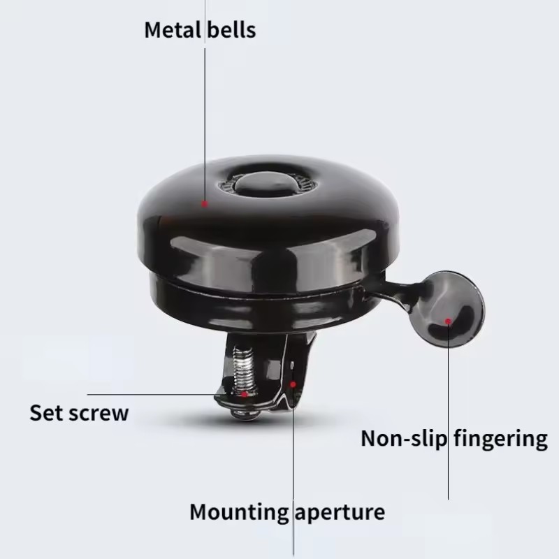 Durable Bicycle Bell Easy To Install Suitable for Mountain Bikes and Folding Bikes Loud Sound Outdoor Riding Safety Accessory