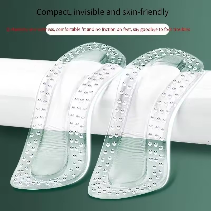 1Pair Heel Protectors Women Silicone Cushion Foot Care Products Non Slip Shoe Pads for High Heels Adjustable Size Insoles