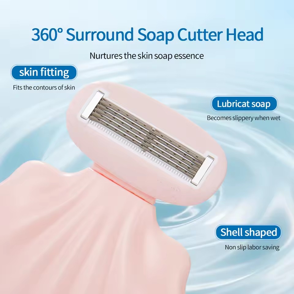 Portable Shell Razor for Women 360° Rotating Head Body Hair Remover for Legs Underarms Bikini Travel Shaving Tool