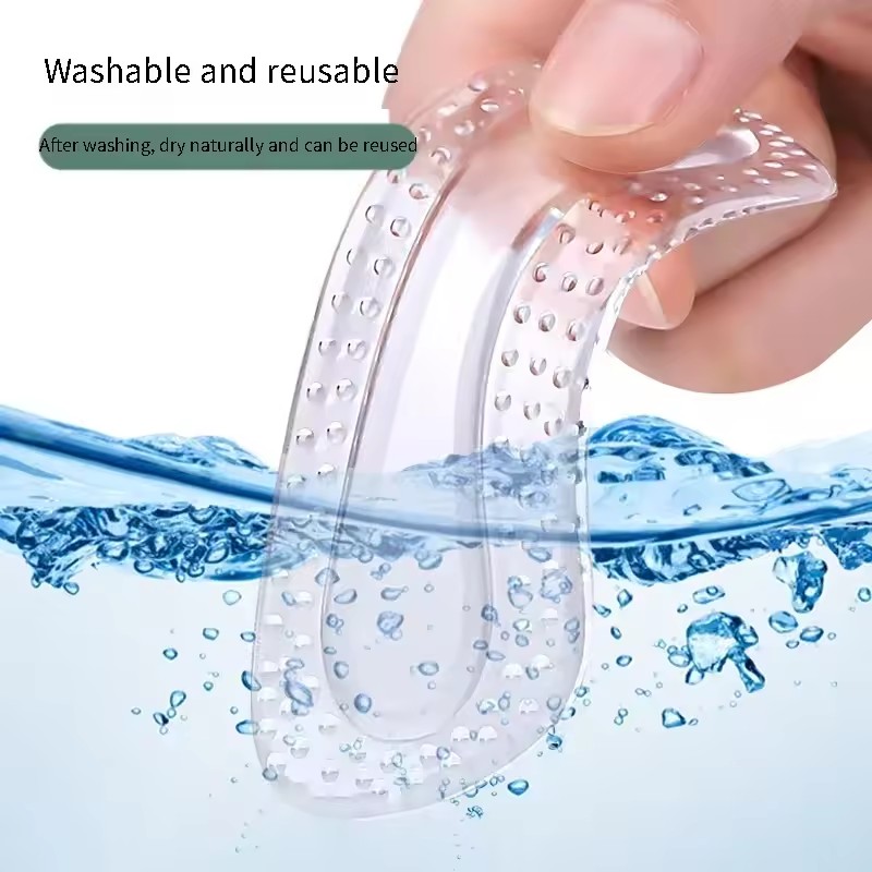 1Pair Heel Protectors Women Silicone Cushion Foot Care Products Non Slip Shoe Pads for High Heels Adjustable Size Insoles