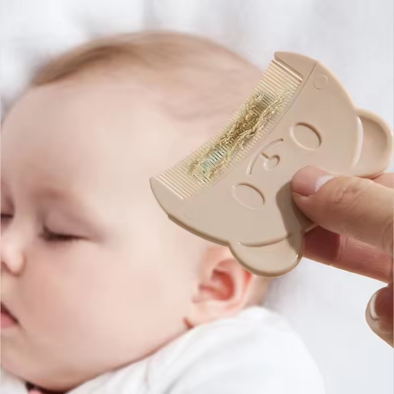 2Pcs Baby Care Accessories Fetal Head Infant Bathing Soft Fat Comb Comb Newborn Hair Cleaning Supplies Infant Comb Head Massager