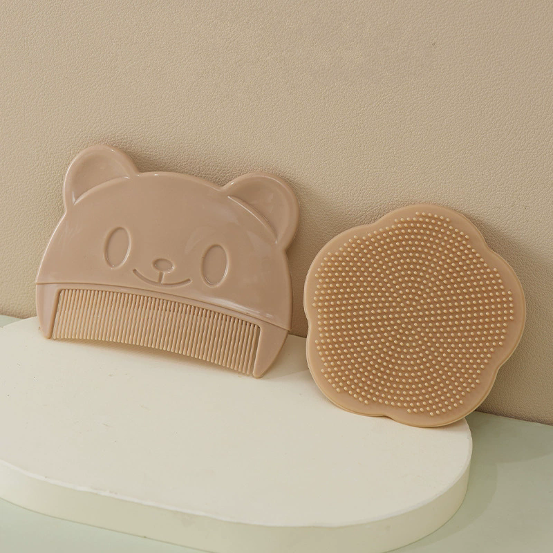 2Pcs Baby Care Accessories Fetal Head Infant Bathing Soft Fat Comb Comb Newborn Hair Cleaning Supplies Infant Comb Head Massager