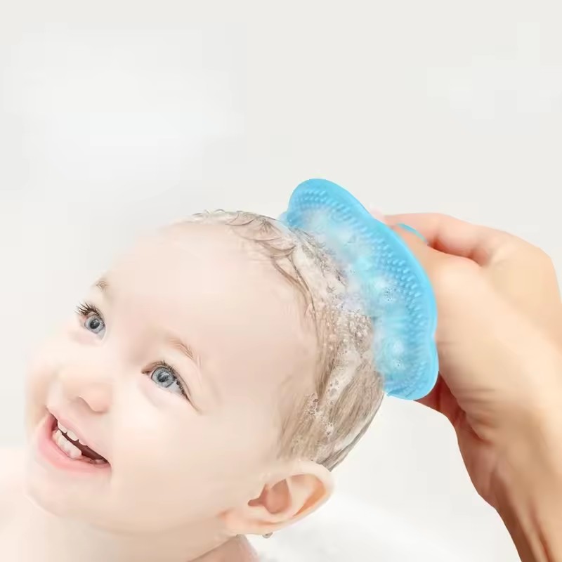 2Pcs Baby Care Accessories Fetal Head Infant Bathing Soft Fat Comb Comb Newborn Hair Cleaning Supplies Infant Comb Head Massager
