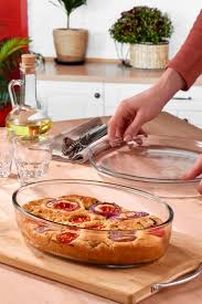 1.5L Oval Glass Baking Dish – Oven Safe Heat Resistant Casserole Dish (Up to 250°C, Dishwasher Safe)