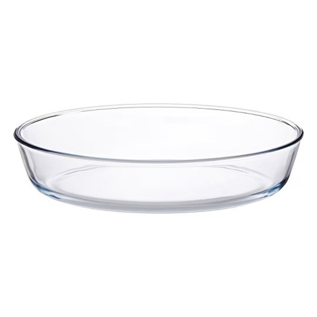 1.5L Oval Glass Baking Dish – Oven Safe Heat Resistant Casserole Dish (Up to 250°C, Dishwasher Safe)