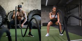 Heavy Duty Battle Rope with Protective Sleeve, Wall Anchor & Rubber Grip Handles – 12M Training Rope